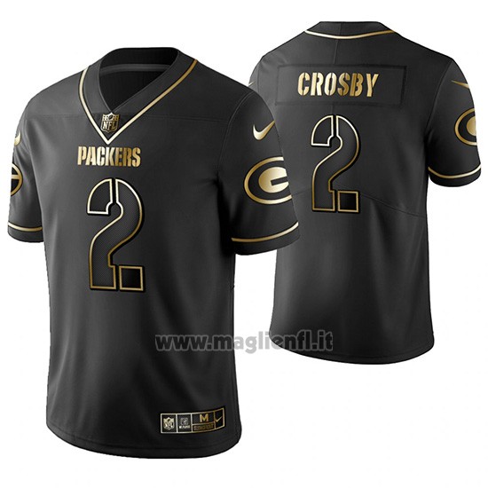 Maglia NFL Limited Green Bay Packers Mason Crosby Golden Edition Nero
